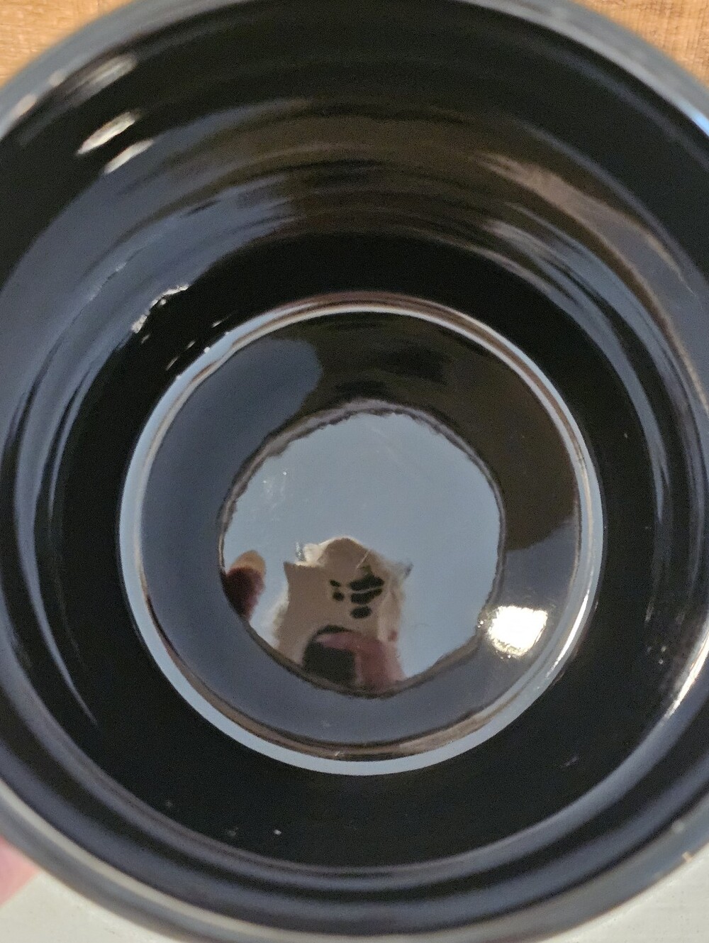 Signature Housewares Black Ceramic Dog/Cat Treat Jar w/Bamboo Lid - Picture 6 of 9
